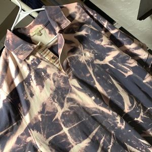 Burberry Bleach Dye Polo